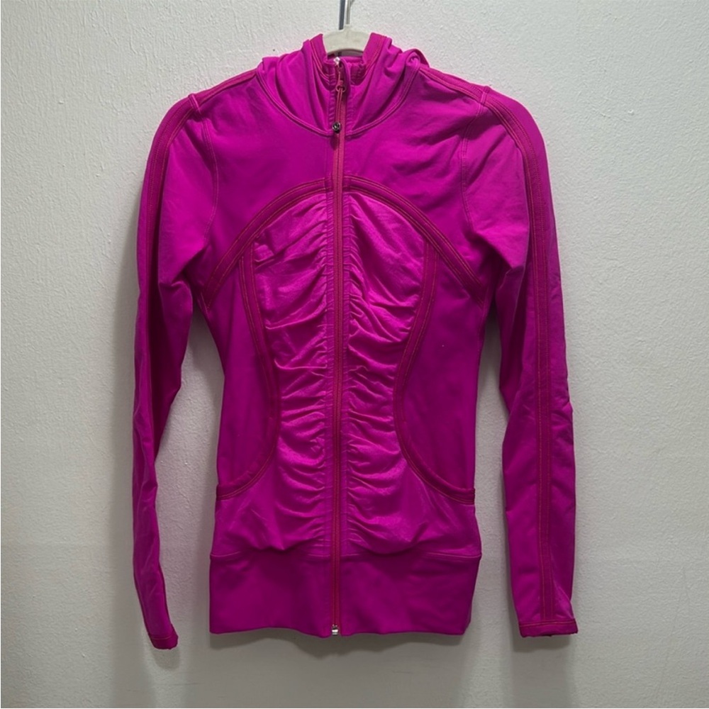Lululemon Athletica Pink Athletic Jacket with High Collar